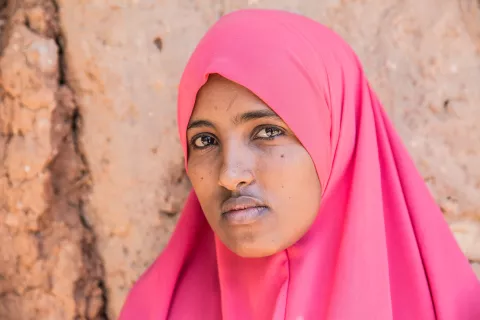 A young woman in Ethiopia in 2017.