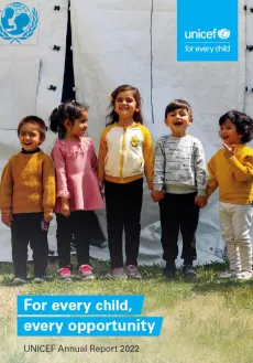 UNICEF Annual Report 2022 cover