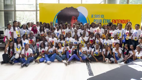 Second day of the DRC Girls' Forum on Wednesday 30 November 2022 in Kinshasa, DR Congo.